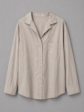 Skims Poplin unisex sleep button up sleep top